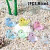 Luminous Seal Marine Animal Ornament Mini Glow Animal Pendant Micro Fish Tank Decoration Landscape Craft Desktop Decoration