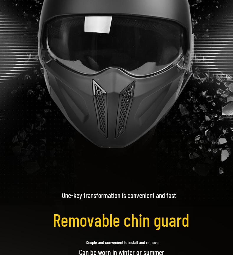 Scorpion Retro Full Face Motorcycle Helmet - 3C/DOT Certified for All Seasons