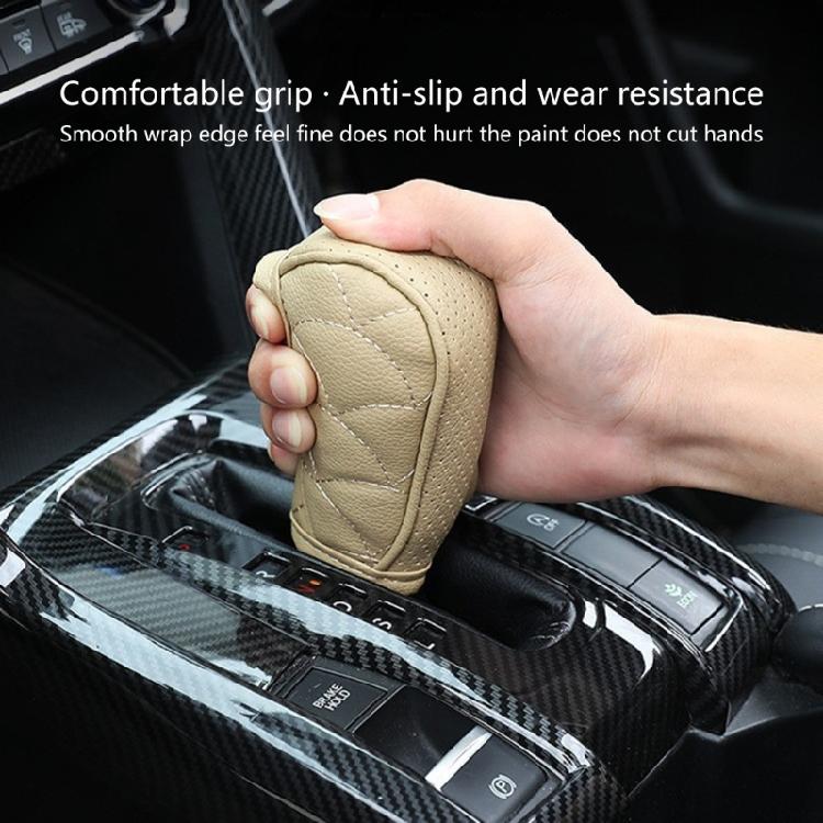 General  Gear Shifts Knob Cover PU Leather Comfortable Shifts Knob Cover Car Interior Accessories for Car & Trucks