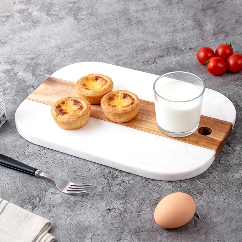 Heat-resistant Marble Wood Cutting Boards Mold-resistant Fruit Plate Preparing The Ingredients