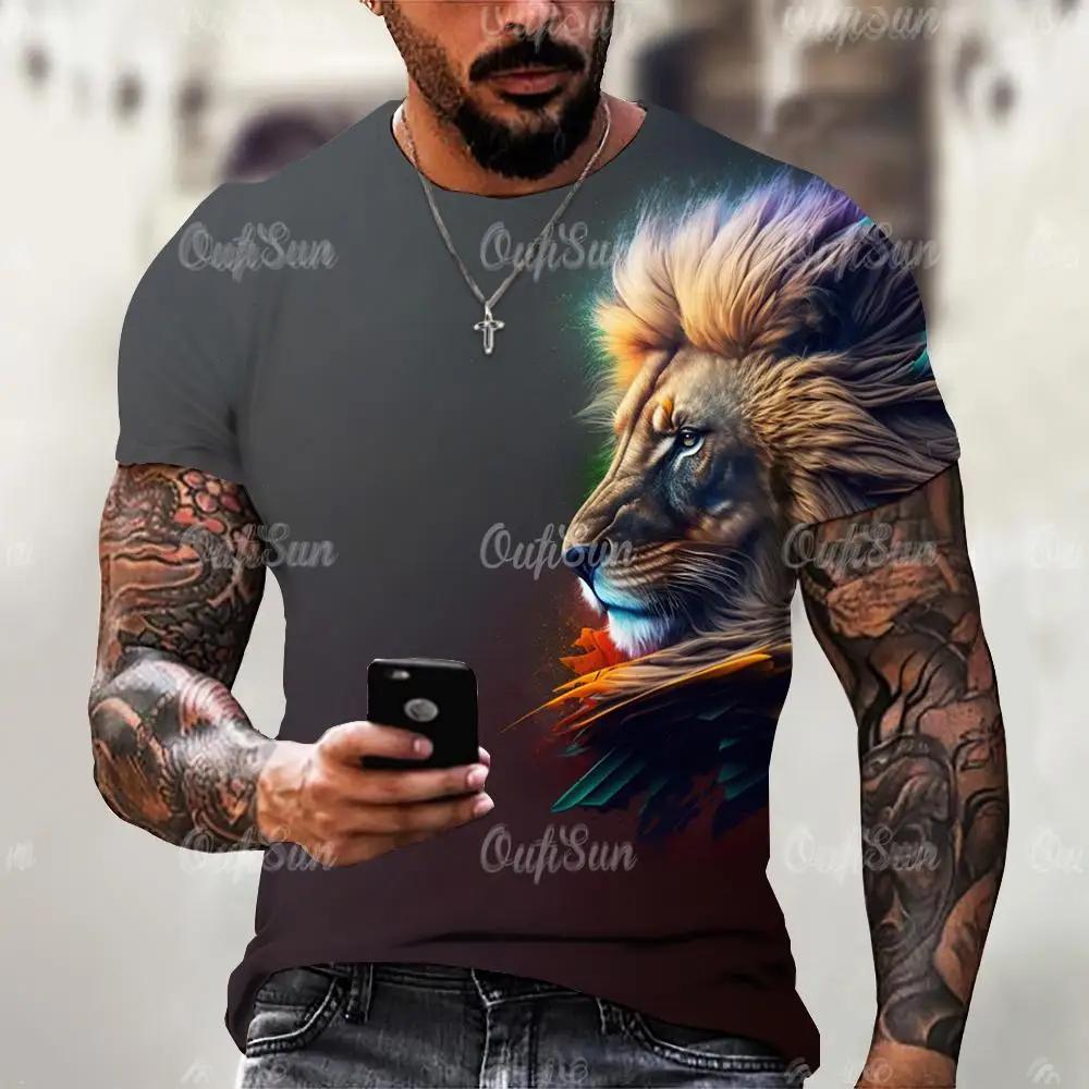 

Мужская футболка с 3D-принтом, анималистичный повседневный тренд уличной моды, свободная футболка, свободная манга, Harajuku, винтажная социальная одежда 5XL