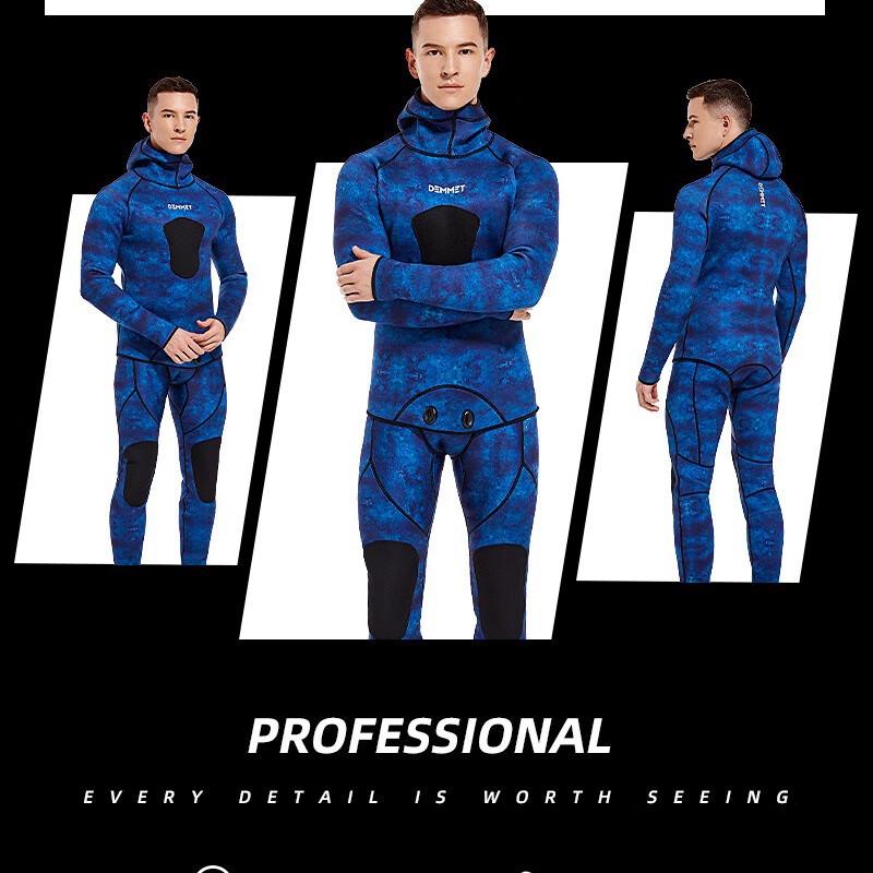 Men's 3MM Neoprene Camouflage Spearfishing Wetsuit