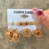 Fashion Black Heart Drop Earrings Set  for Women Chessboard Ladies Love Tai Chi Temperament Earring 2023 Trendy Jewelry Gifts