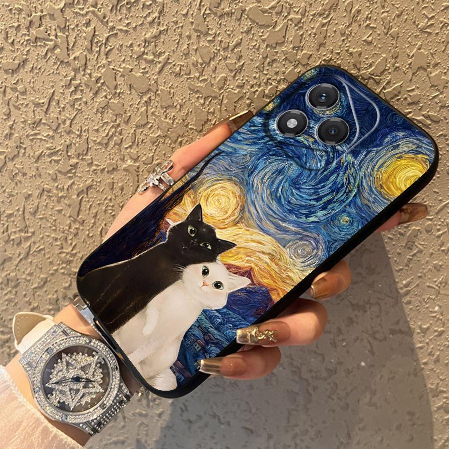 Coque pour Honor 70 90 8X 200 400 Lite Magic5Lite X5b X6 X9a X7 X8 Funda Coque de téléphone Chat Mignon Dessin Animé