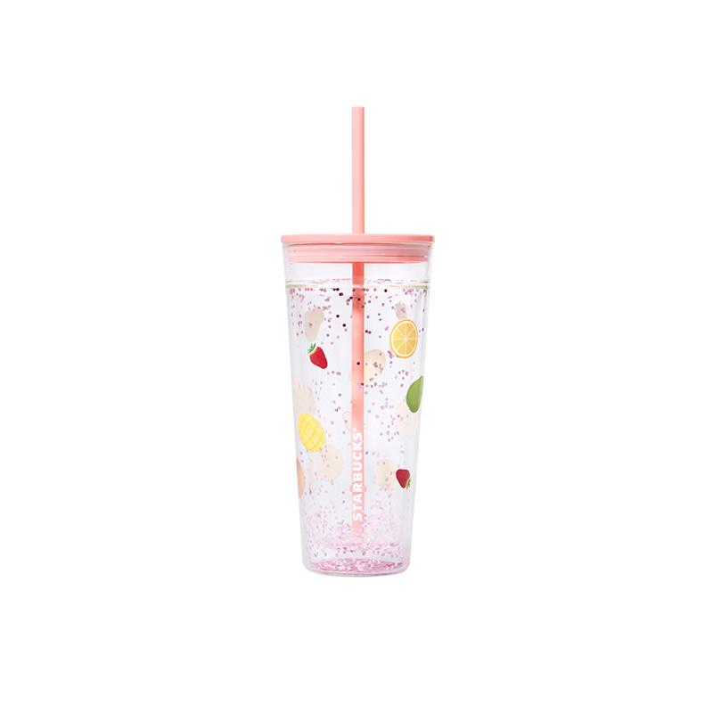 

Starbucks 650ml Double-Layer Glass Tumbler with Straw