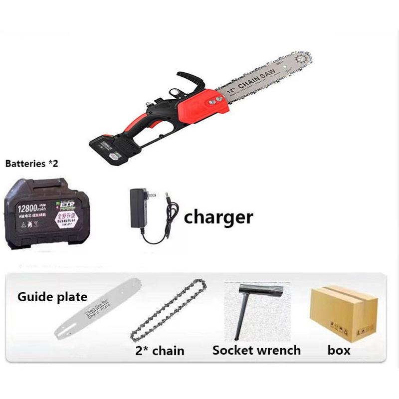 

Brushless Motor 12-Inch Electric Logging Saw Cordless Electric Saw (Power Tool) Industrial Handheld Electric Saw 1set