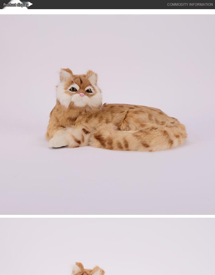 Simulated Kitten Plush Toy & Home Decor Figurine – Perfect Handmade Birthday Gift