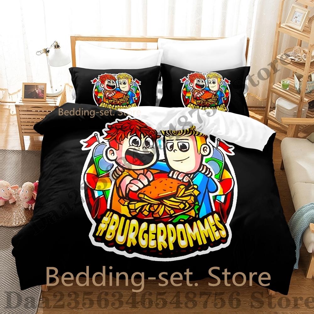 

Burgerpommes Elerkopf Bedding Set Single Twin Full Queen King Size Bed Set Icrimax Bedroom Duvetcover Sets Lukasbs Bed AU Double(180*210cm)3pcs