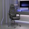 Vidaxl Poltrona Gamer com Apoio para os Pés, Preto, Couro Sintético