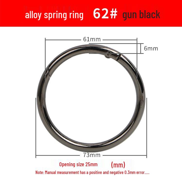 

Пружинное кольцо из цинкового сплава - Большая круглая застежка-крючок для ювелирных изделий и аксессуаров