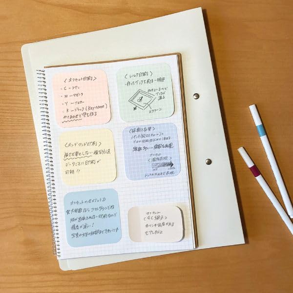 Beverly Sticky Notes Marumino Calm Grid L Size FS-111