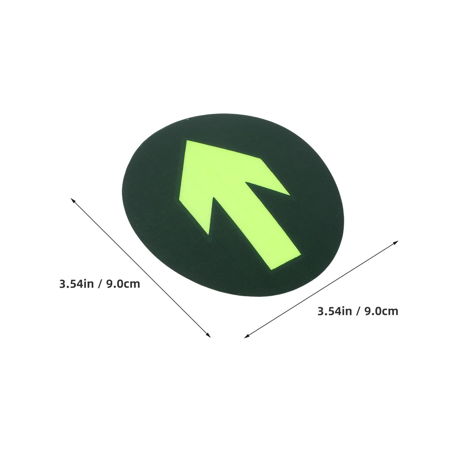 

Luminous Safety Instructions Adhesive Directional Sticker Glow in the Dark Floor Decals Exit Signs for Business Waterproof Wear