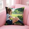 Anime Cartoon Takagisan X NishikataN Cushion Cover Pillow Case Soft Skin Friendly Fabric  Concealed Zipper