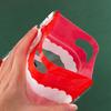 10pcs Christmas Handle Bag for Candy Chocolate Cookie Nougat Biscuit Xmas Packing Gift Santa Zipper Bags