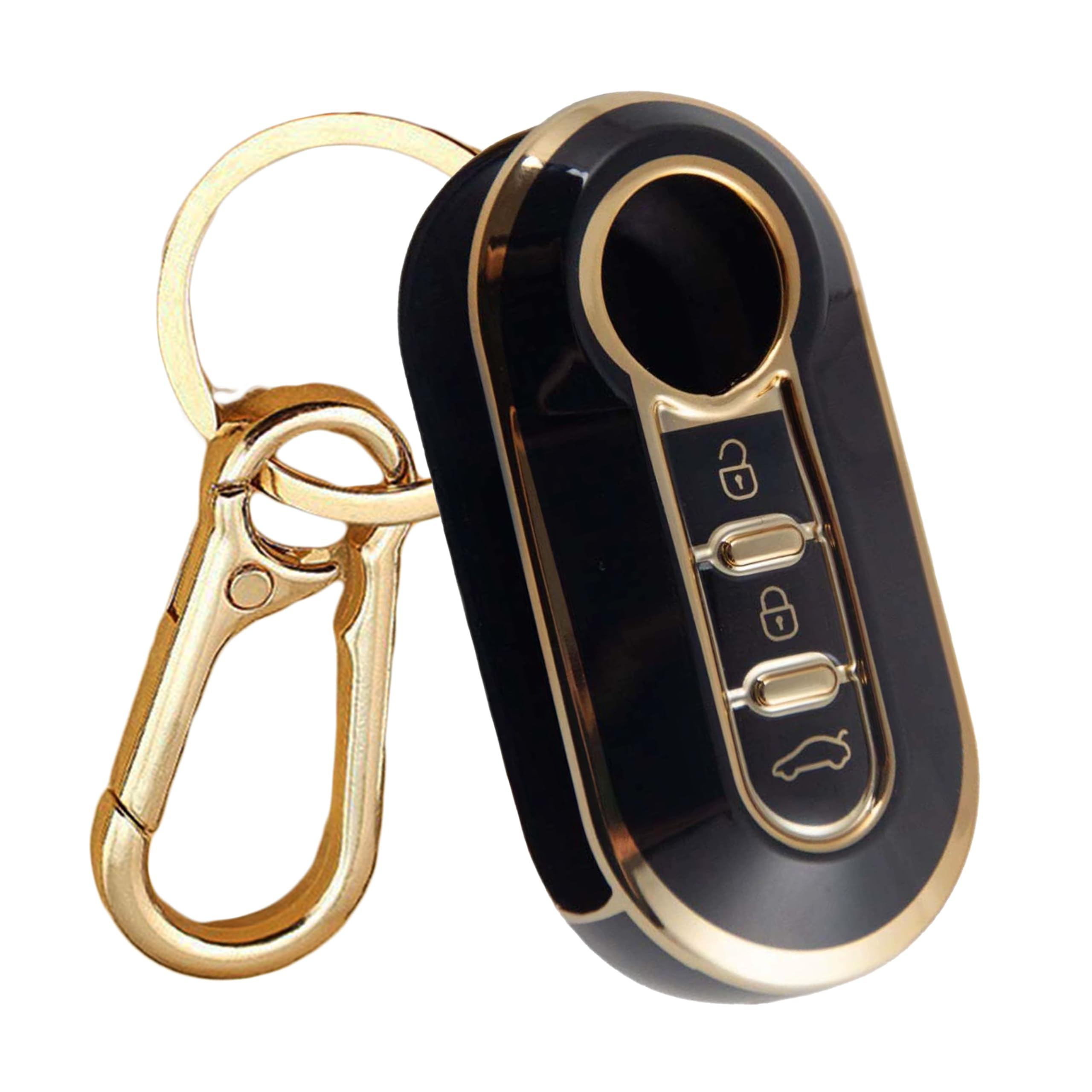 

FRACTAL CREATION ABARTH695 ABARTH695 Совместимый чехол для ключа, Чехол для ключа, Карабин, Abarth 595 чёрный