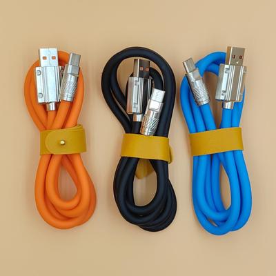 Android için Çinko Alaşımlı 120W Hızlı Şarj USB-C Kablosu