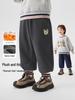 European Boy's Fleece-Lined Knit Sweatpants for Winter 2025