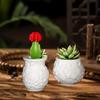 Funny Cute Flower Vase Silicone Mold DIY Crafts Embossed Flowerpot Mold Handmade Resin Dropping Mold Holiday Party Gifts