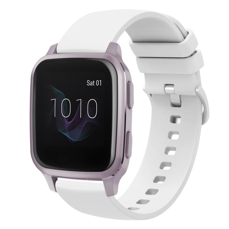 

Для Garmin Venu SQ 20 мм Однотонный Мягкий Силиконовый Ремешок для Часов For Garmin Venu SQ белый