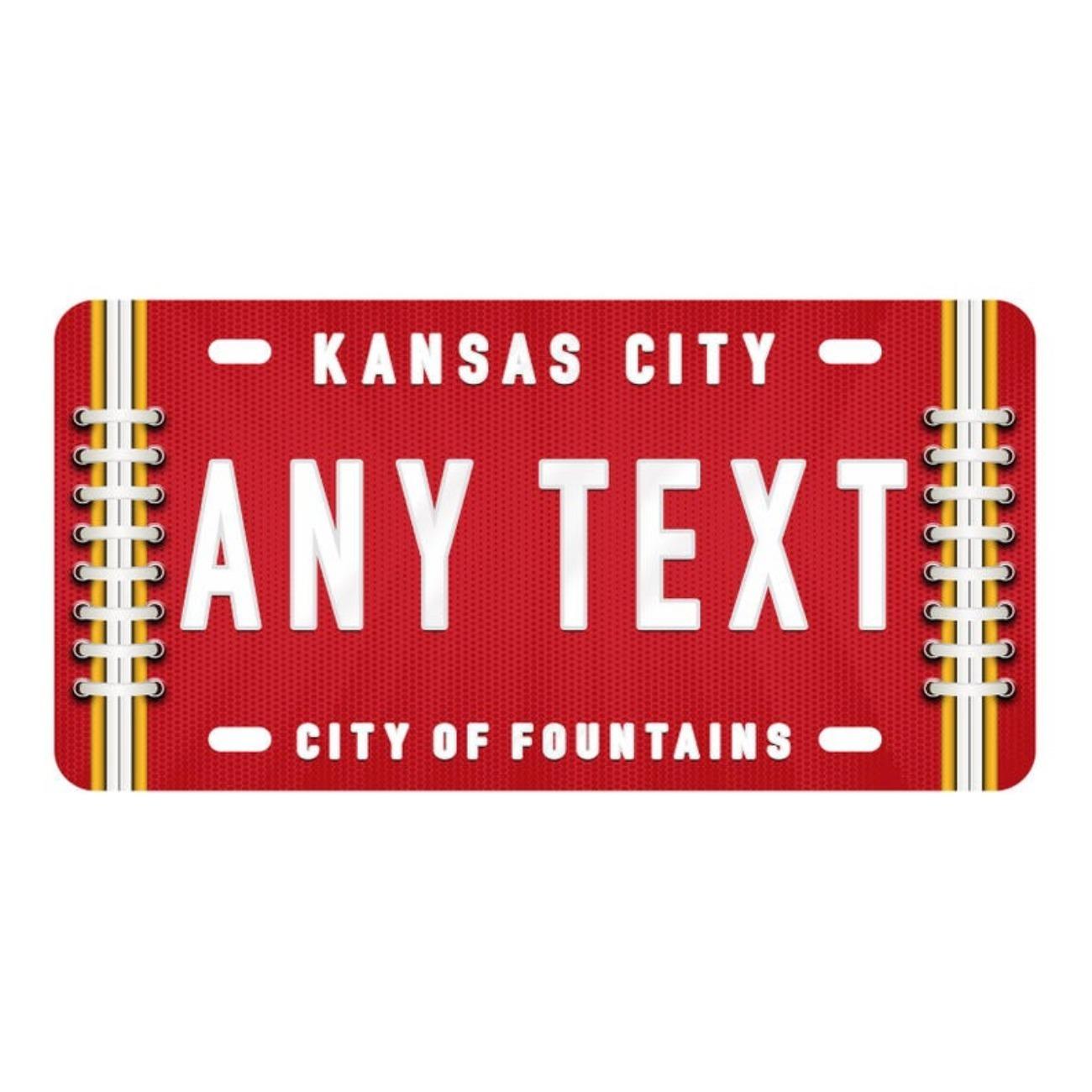 Personalized Kansas City Chiefs Tin Sign Metal Plate Wall Decor 2 Time Defending Champs чёрный