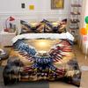 Eagle with American Flag. Bedding Sets Duvet Cover Sets Duvet Covers Pillowcases(1 * Duvet Cover 2 * Pillowcases Without Duvet Insert)