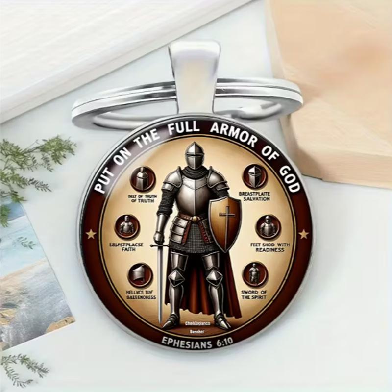 Přívěsek na klíče s drahokamem Badge Time, přívěsek Cross Border, kovový přívěsek na klíče