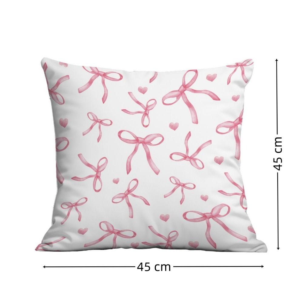 Pink Bow Cherry Sofa Cushion Cover Printed Pattern Pillow Case New Pillowcase  Home Decor