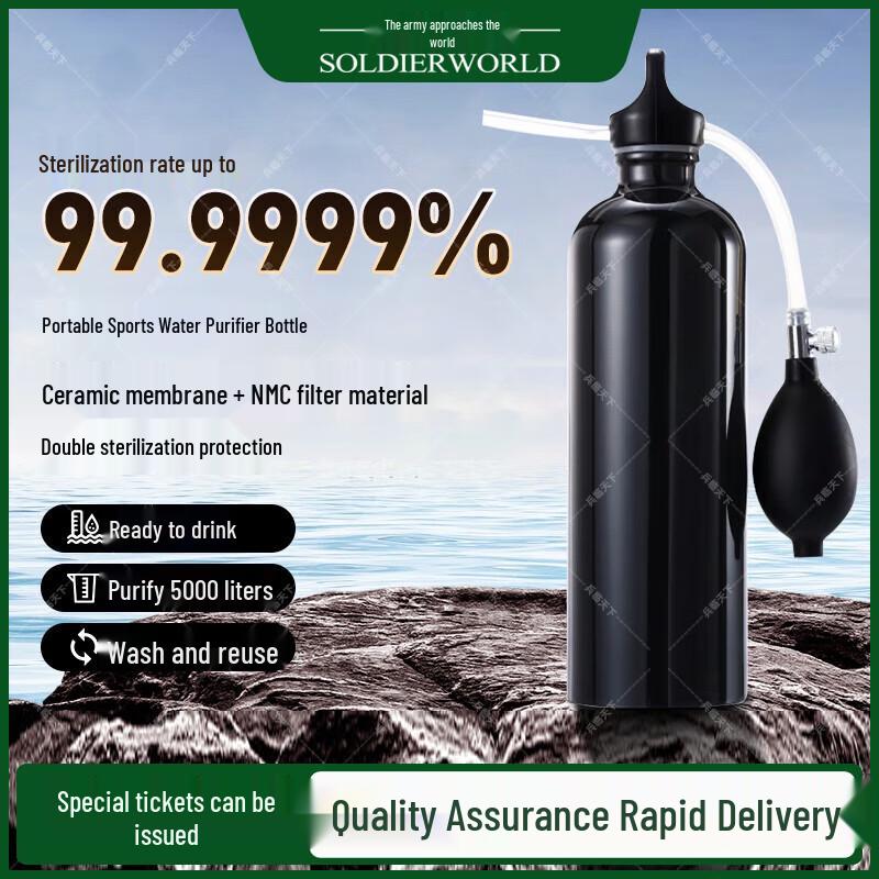 Portable Outdoor Sports Water Purifier Bottle