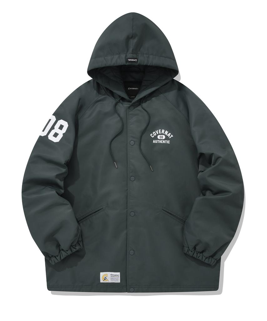 Covernat Sports Club Hoodie Coach Jacket Green