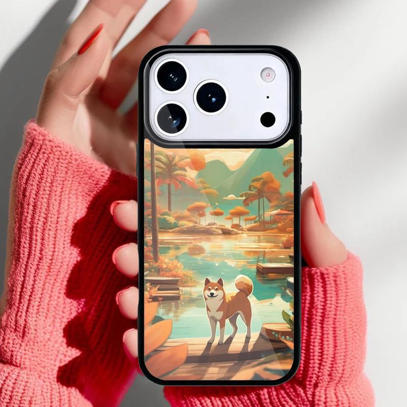 Shiba Inu Hund Handyhülle für iPhone 17 Air 16e 15 14 13 Pro Max Rückabdeckung für 12 11 Pro Hülle