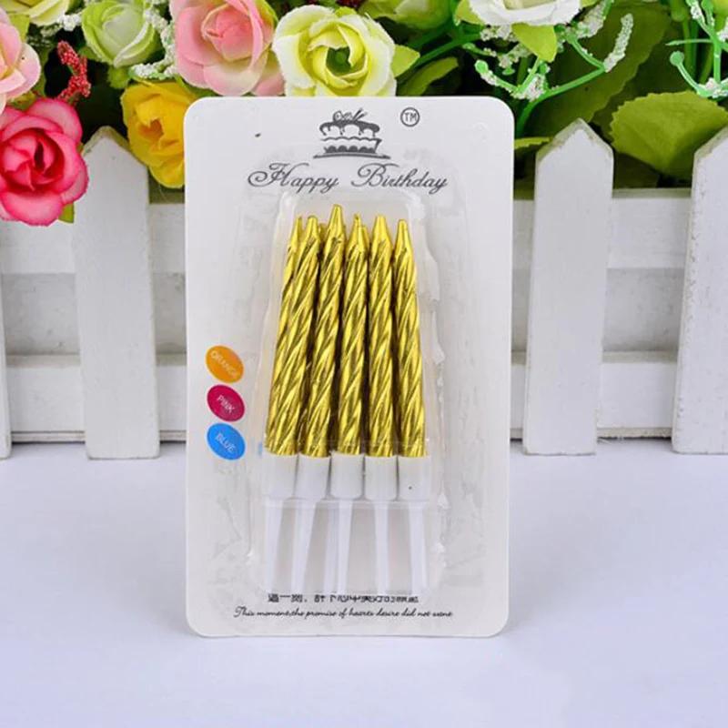 10 Stück Geburtstag Fadenkerze Kinder Kreative Backparty Kuchen Dekoration Ein Jahr Netz Rot Digital Bunt Bleistift