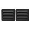 2pcs Air Vent Ventilation Opening Side Exhaust Port Rectangular Ventilation Opening Black