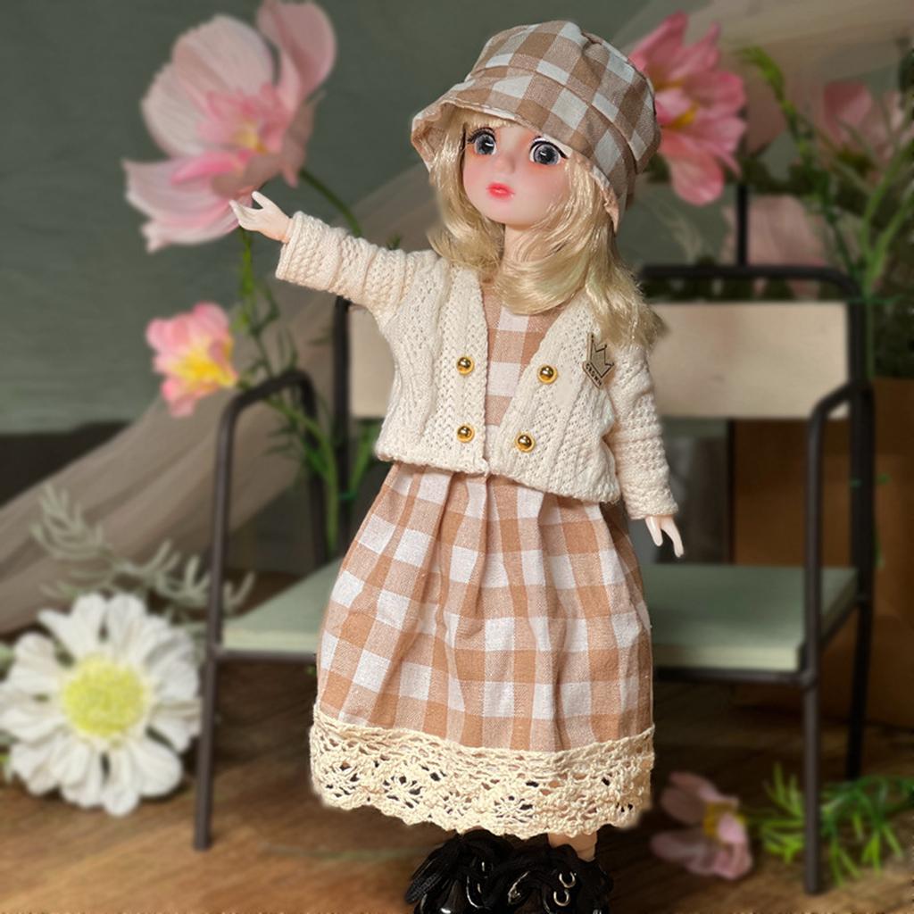 Loli Doll Dress-up Complete Set Of  Doll With 20 Joints And Hand-painted Lip Makeup