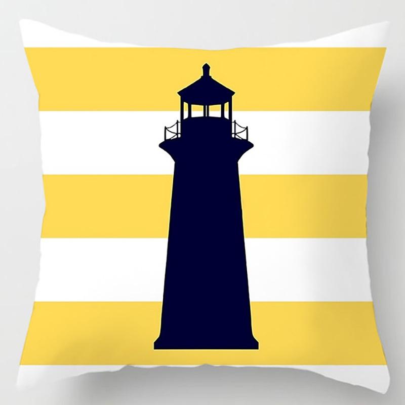 Marine sailor flower pillowcase home office decoration pillow bedroom sofa car cushion cover