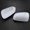 Left Rear View Mirror Cover For  Fit For Jazz 2009-2013 Auto Exterior Side Mirror Cap ABS Plastic White Glass
