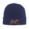 Vintage French Motobecane Moped Winter Skullies Beanies Hat Warm Autumn Knitted Hats Bonnet Caps for Women Unisex
