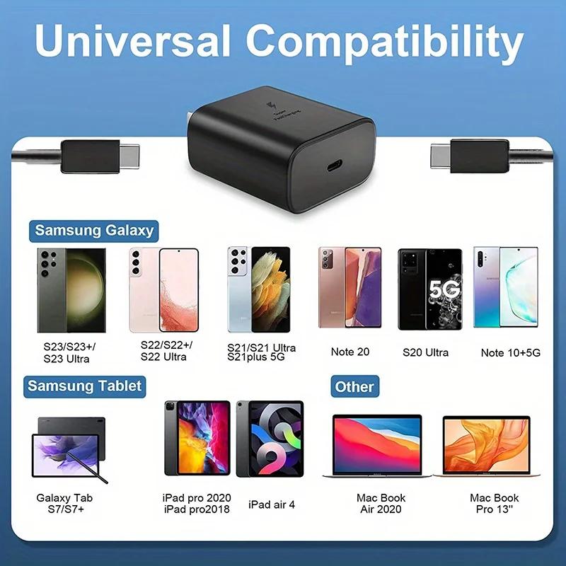 Fast Arrival Ultra-Fast 45W Type C Charger For Android Phones  For Samsung Galaxy S23 Ultra/S23/S23 Plus/S22/S21/S20/S10