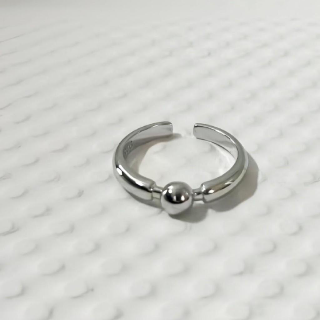 Korean Style Simple Fashion Open Bead Ring for Women
