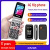 4G Dual SIM Flip Phone for Seniors with Global Bands