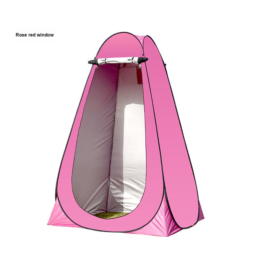 Outdoor Quick Change Shower Tent with Toilet, Sunscreen, Breathable, Portable, Home Use, Thickened Warm, Single Layer Bathrobe