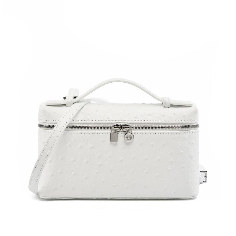 Kabelka z pravé kůže se vzorem pštrosí kůže QSL2788