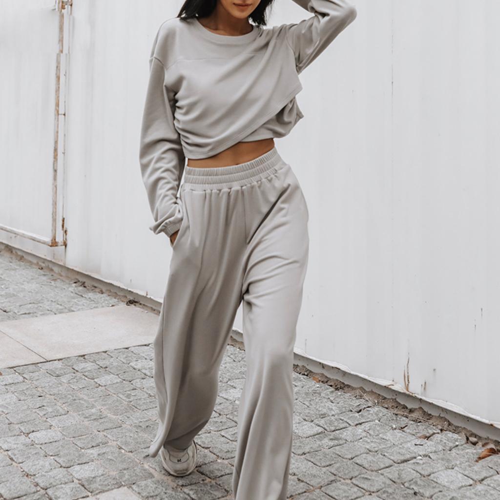 2026 New Fashion Women's Hoodie Set 2 Piece Casual Lounge Outfit Fleece Pullover Sweatshirt with Long Pants