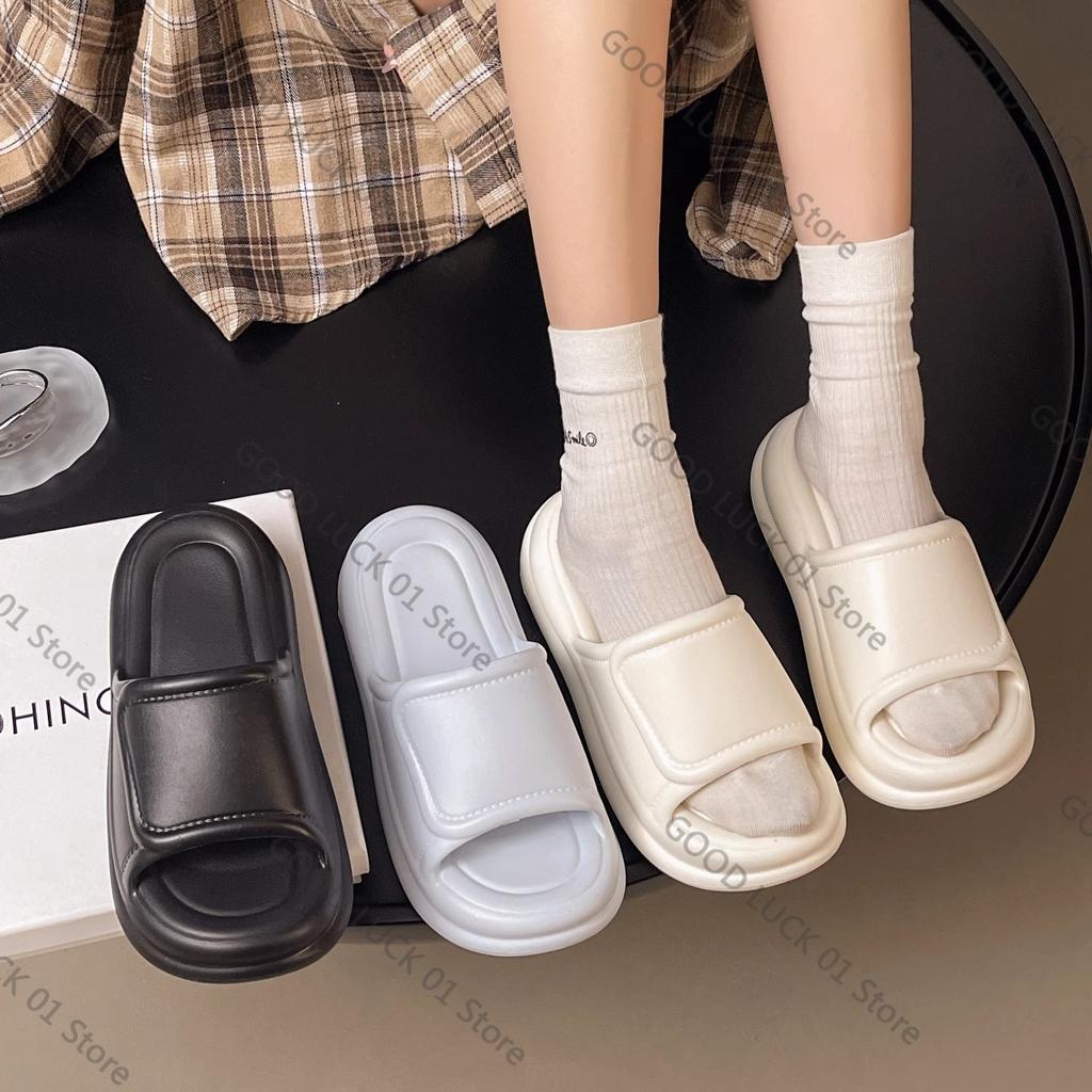 Fashion Women's Thick Soled Slippers, The New Summer Slippers Of 2025 Are Fashionable Non Slip Suitable For Home Bathroom Beach, Outdoor