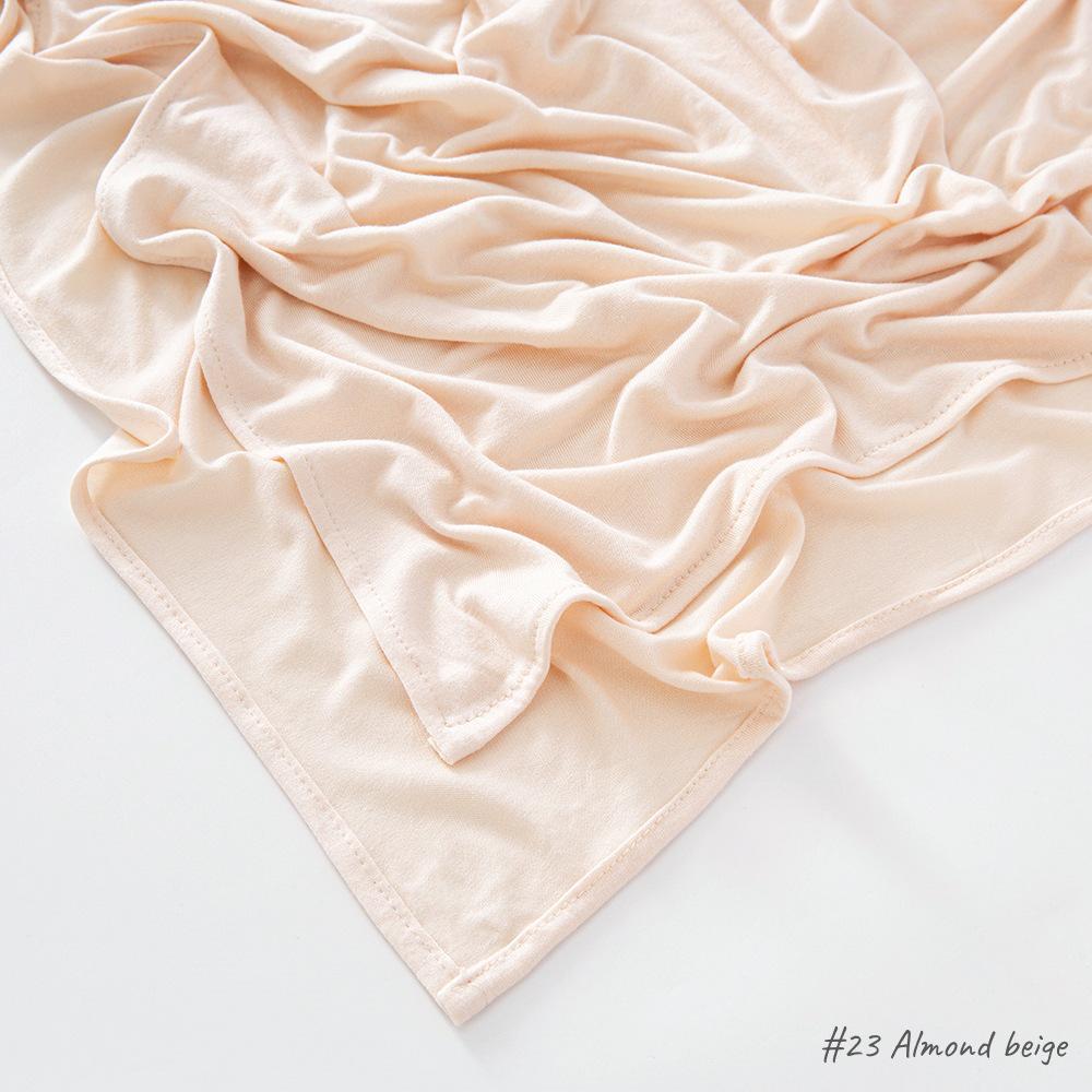High-Quality Malaysian Modal Cotton Jersey Scarf with Rolled Edge