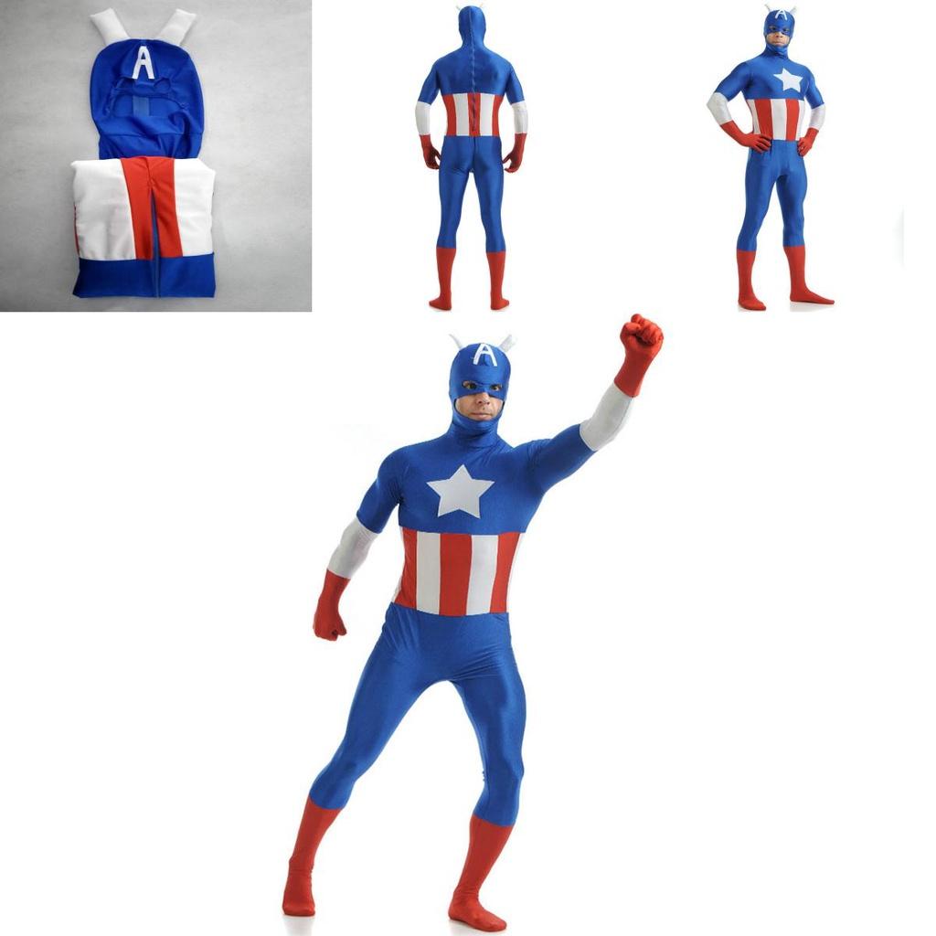 Stunning Avengers Superhero Captain Costume With Exquisite Workmanship For Adults