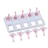 10 Grid Non-Magnetic Acrylic Nail Stand False Nail Display Stand Tips Holder For Cat Eye Gel Press On Nails Display Rack Practic