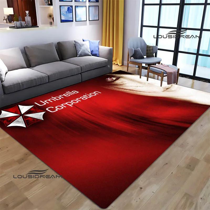 R-Resident Evil Umbrella Printed Carpet Non -slip Carpet Carpets for Living Room Area Rug Door Pad Bedroom Decor Birthday Gift