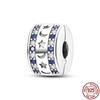 S925 Sterling Silver Clasp Silver Charms Silicone Spacer Beads Safety Chain Fit Original  Bracelet  Jewelry Women New In