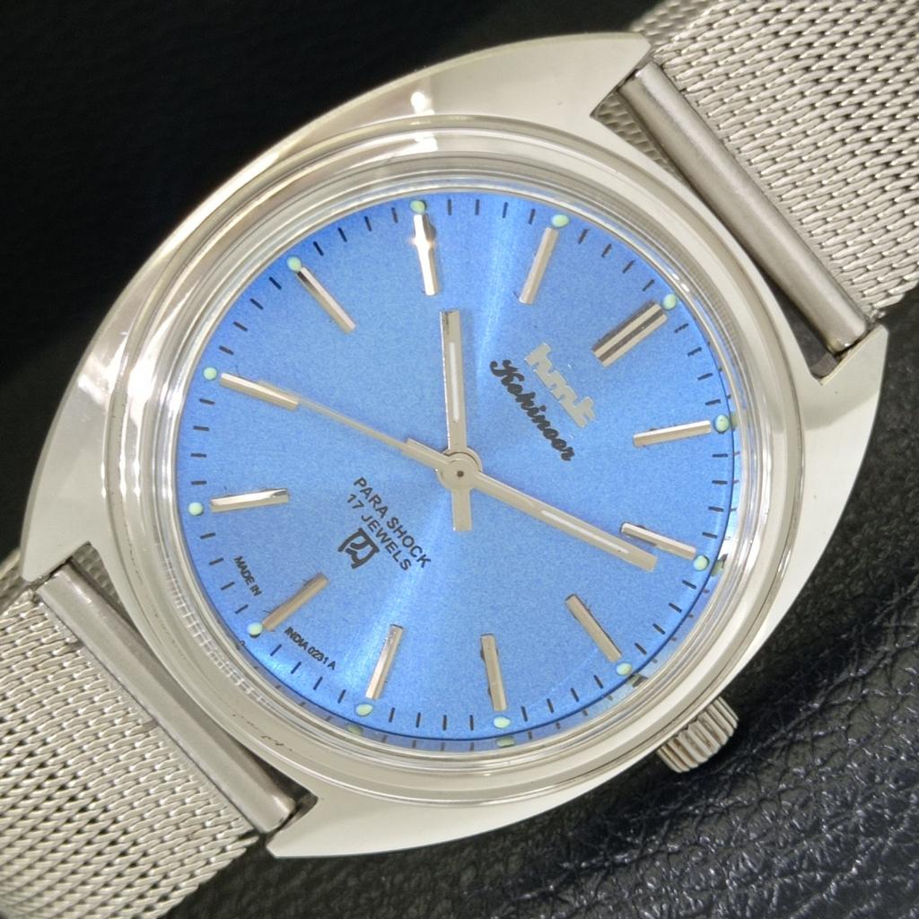 

ВИНТАЖНЫЕ МУЖСКИЕ ЧАСЫ С РУЧНЫМ ЗАВОДОМ HMT KOHINOOR С ИНДИЙСКИМ НЕБЕСНО-ГОЛУБЫМ ЦИФЕРБЛАТОМ a440944-4 HT-a440944