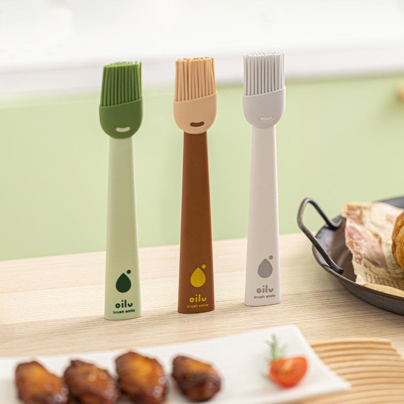 Food Grade Silicone Brush Oil Brush Kitchen Pancake Oil Brush Household High Temperature Resistant Non-linting Baking Barbecue Oil Brush